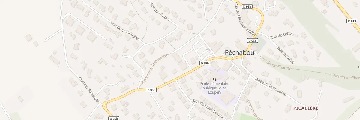 Plan du 28 Av d’Occitanie à Péchabou