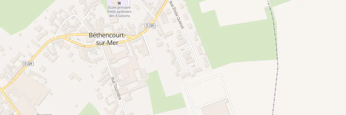Plan du 14 Rue Emile Quenot à Béthencourt-sur-Mer