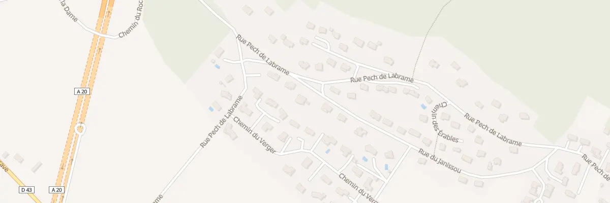 Plan du 26 Pas des Mûriers à Pinsac
