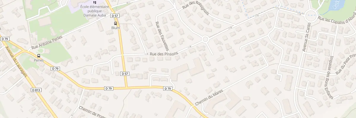 Plan du 15 Rue des Pinsons à Castanet-Tolosan