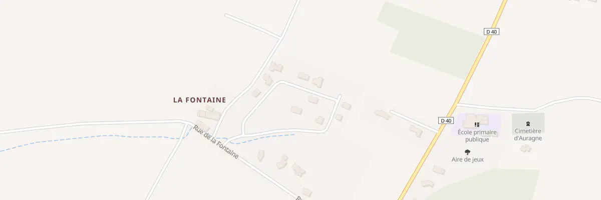 Plan du 14 La Fontaine à Auragne