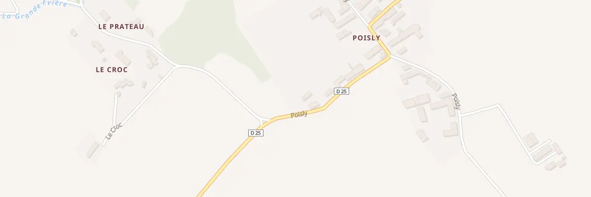 Plan du 9 Poisly à Villermain