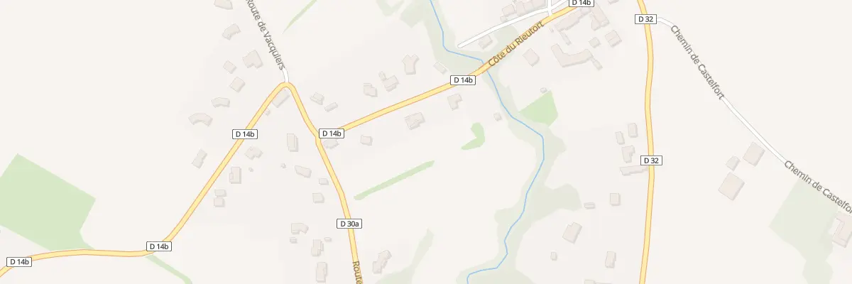 Plan du 1175 Rte de Vacquiers à Villematier