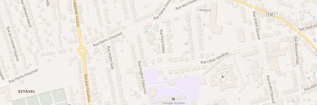 Plan du 10 Rue Paul Valery à Brive-la-Gaillarde