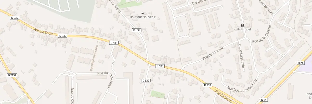 Plan du 87 Rue de Sours à Chartres