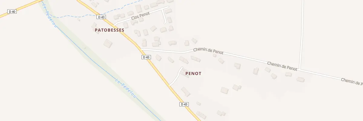 Plan du 75 Pénot à Auragne
