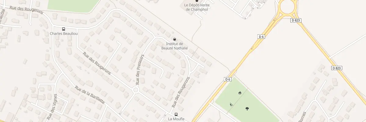 Plan du 38A Rue des Rougerons à Champhol