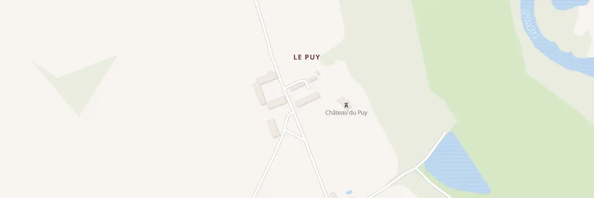 Plan du 5834 Le Puy à Villedieu-sur-Indre