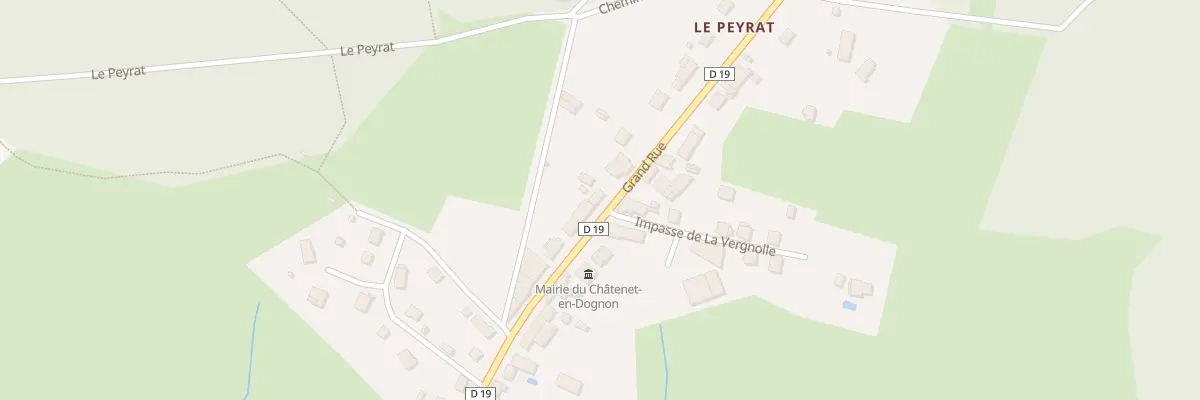 Plan du 22 Rue Grand Rue au Châtenet-en-Dognon