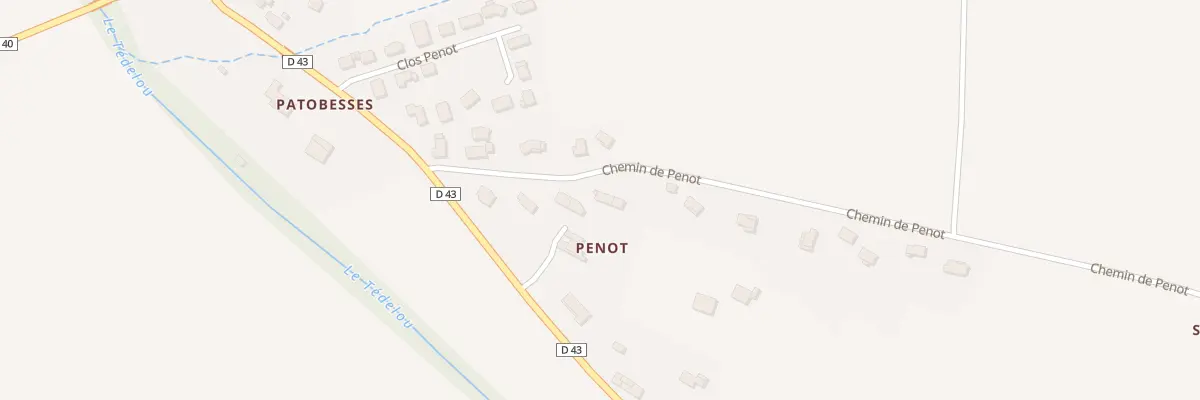 Plan du 74 Pénot à Auragne