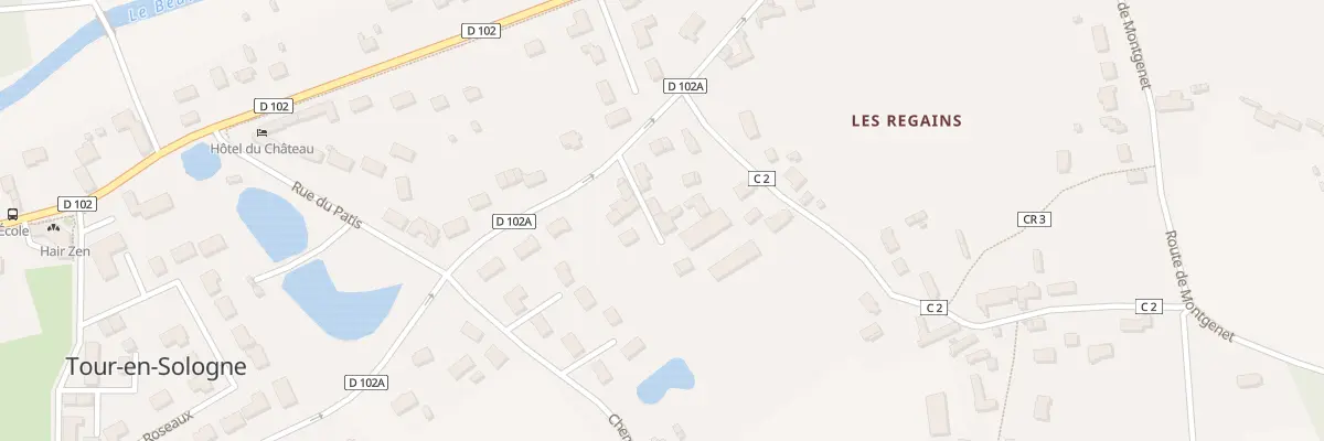 Plan du 3B Che de la Bagnodière à Tour-en-Sologne