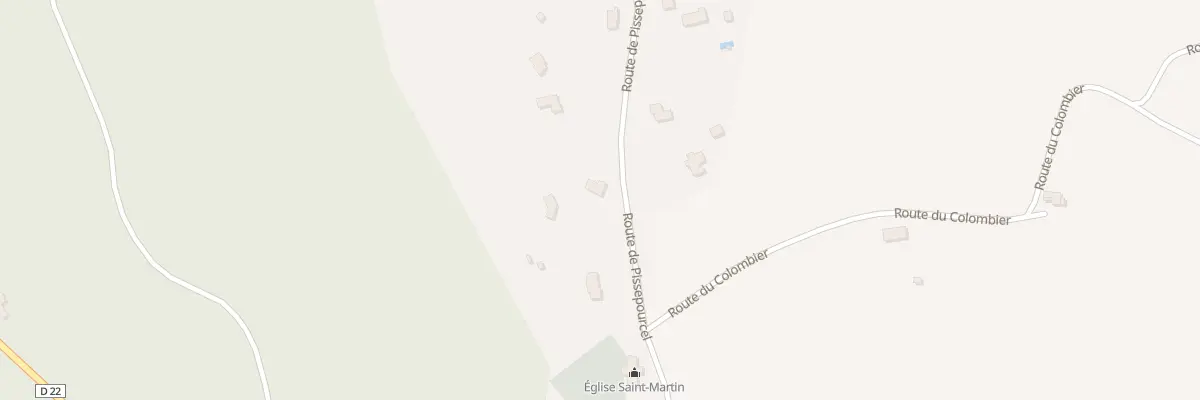 Plan du 335 Rte de Pissepourcel à Flaujac-Poujols