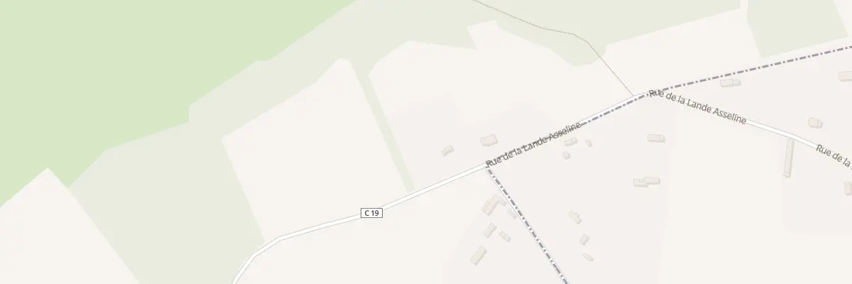 Plan du 1 La Lande Asseline à Lorleau