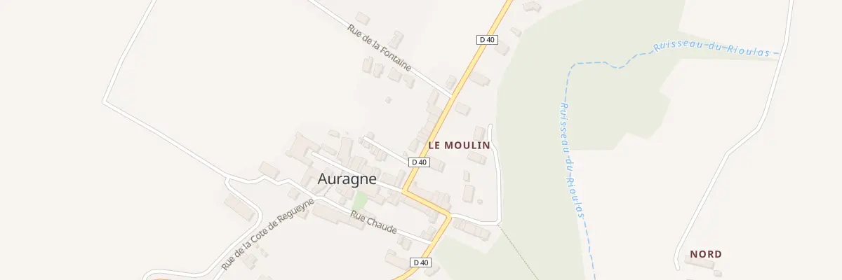 Plan du 9000 Village à Auragne