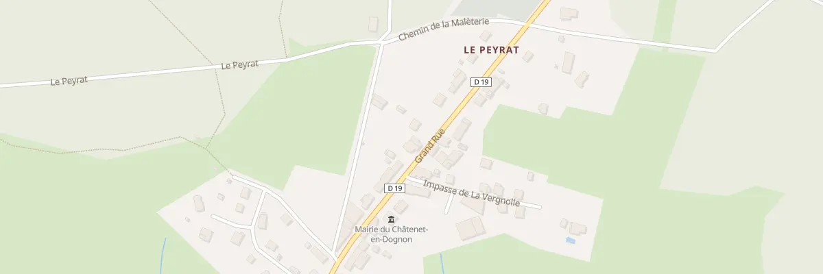 Plan du 26 Rue Grand Rue au Châtenet-en-Dognon