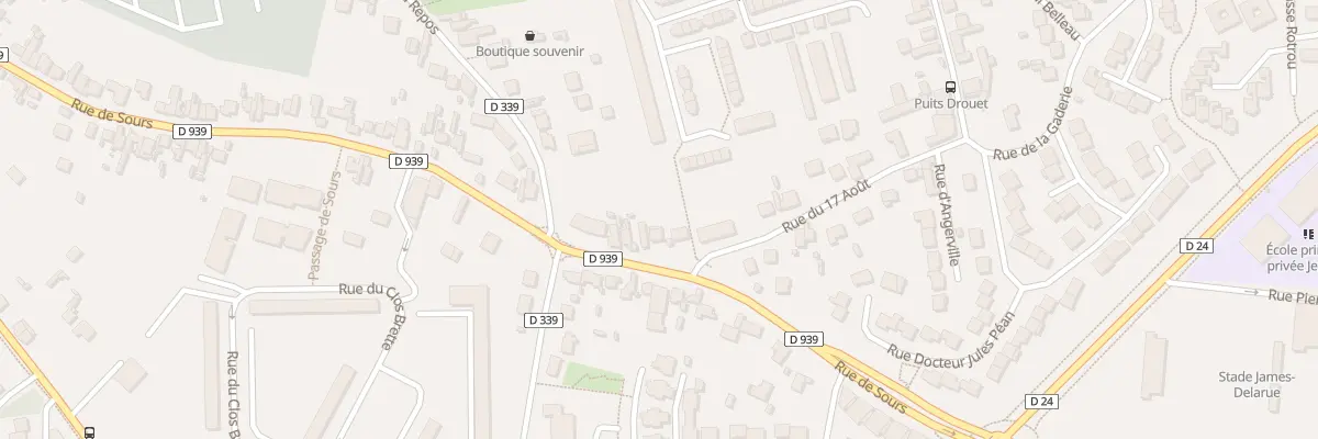 Plan du 95 Rue de Sours à Chartres