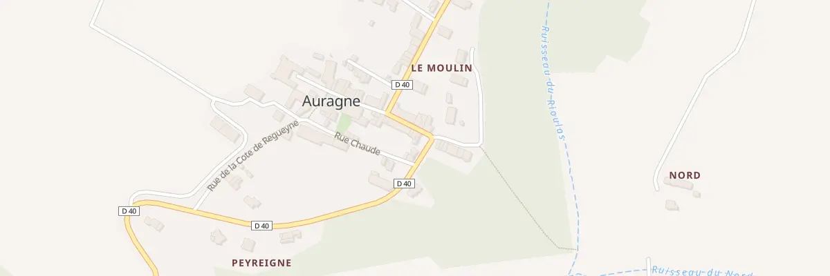 Plan du 43 Village à Auragne