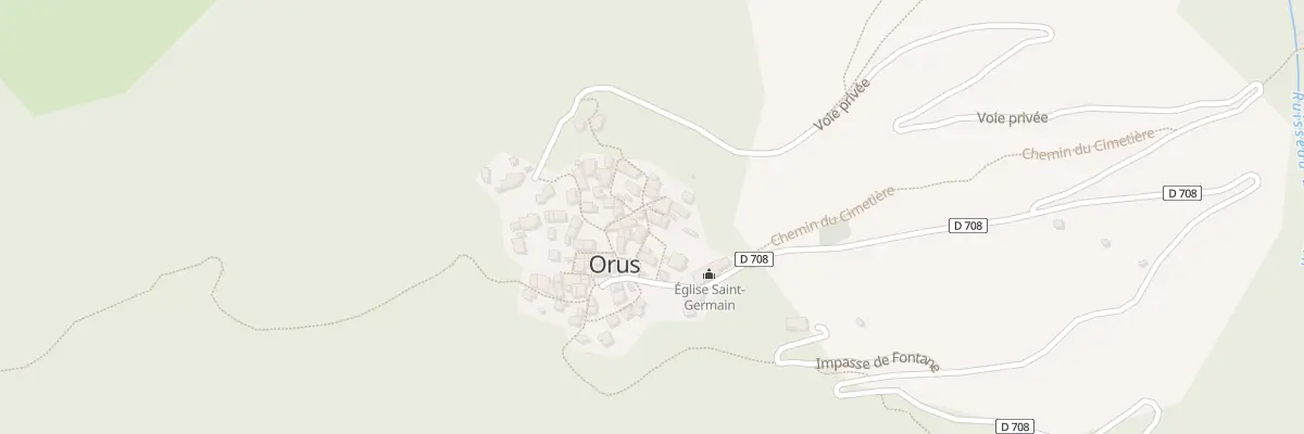Plan du 5001 Orus Village à Orus