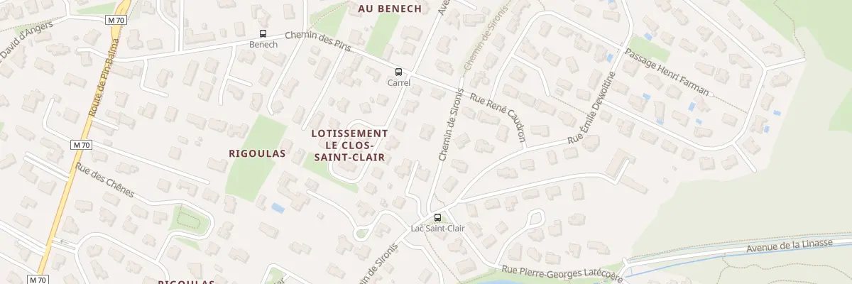 Plan du 31 Che de Sironis à Balma