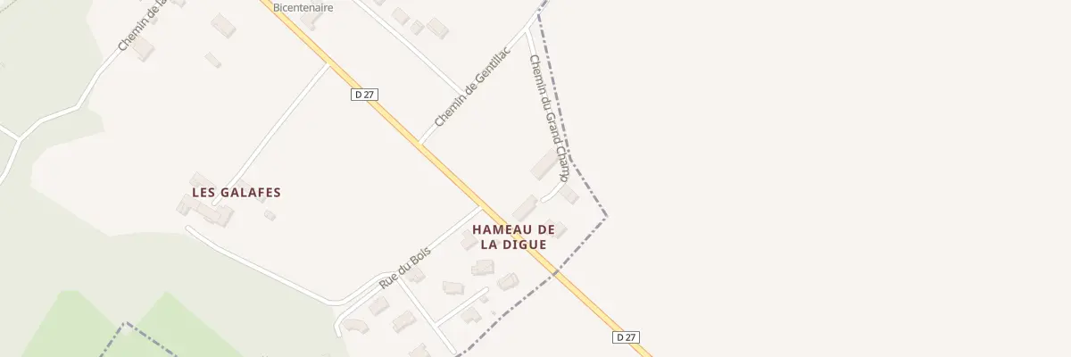 Plan du 1 Gentillac à Saint-Quirc