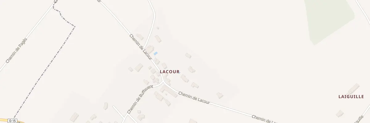Plan du 810 Che de Lacour à Montjoire