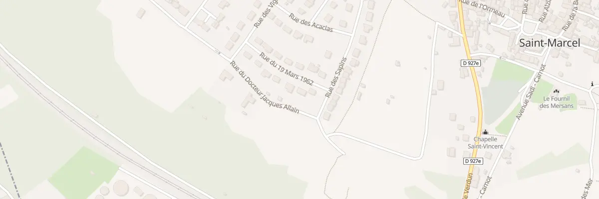 Plan du 12 Rue du 19 Mars 1962 à Saint-Marcel