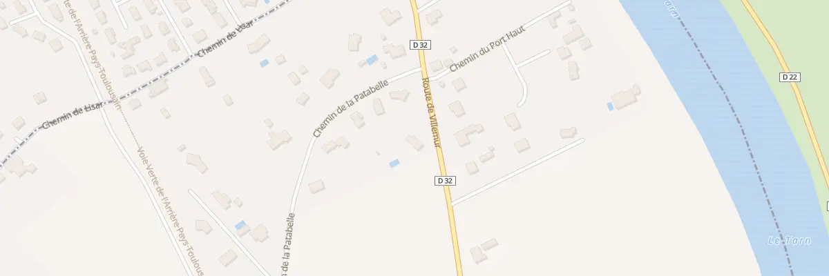 Plan du 2607 Rte de Villemur à Villematier