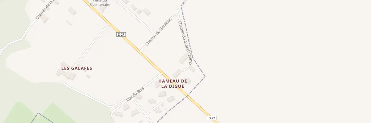 Plan du 2 Gentillac à Saint-Quirc