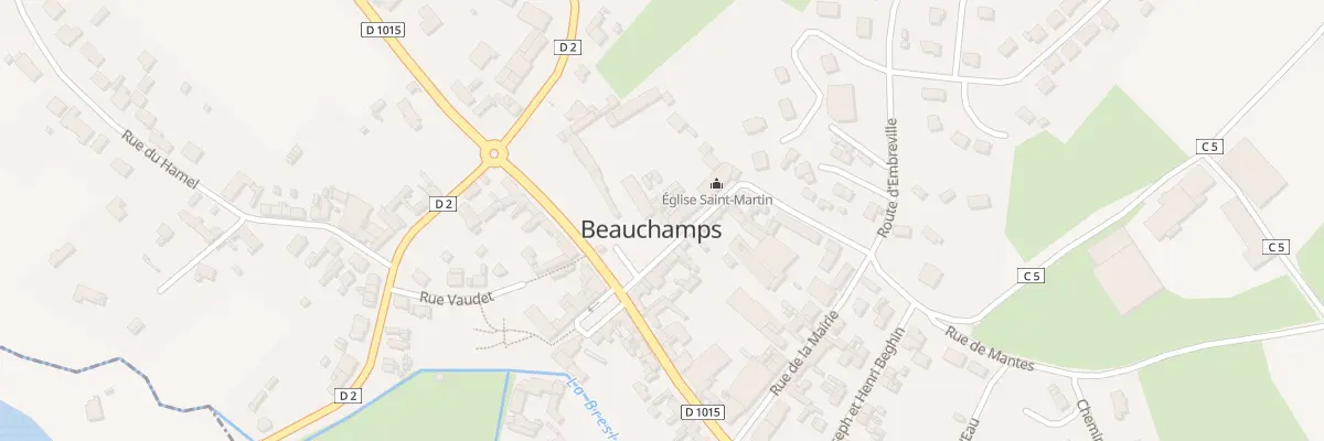 Plan du 1 Rue de l’Église à Beauchamps