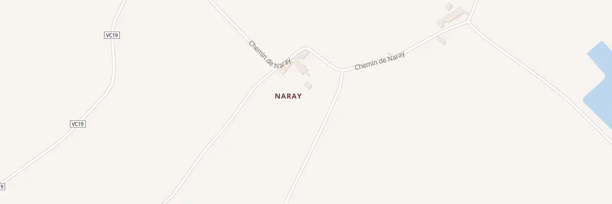 Plan du 580 Che de Naray à Chémery