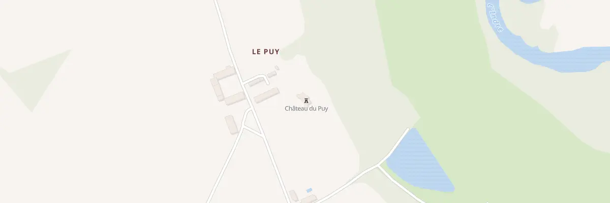 Plan du 5832 Le Puy à Villedieu-sur-Indre
