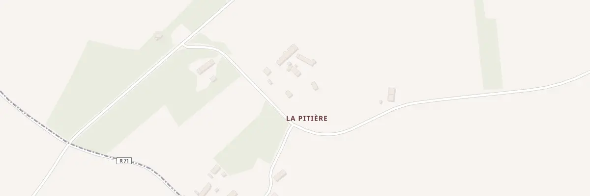 Plan du 3 La Pitière à Veuil