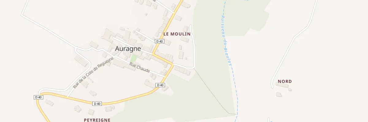 Plan du 58 Le Moulin à Auragne