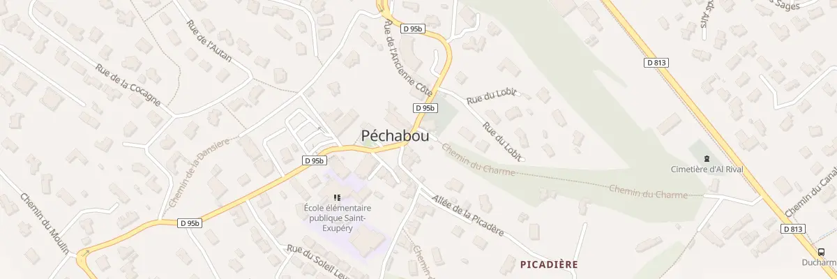 Plan du 21A Av d’Occitanie à Péchabou