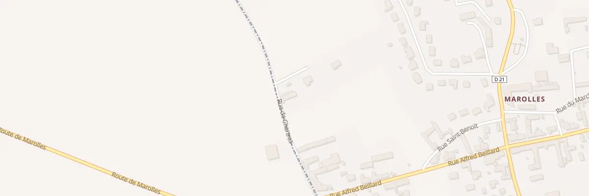 Plan du 8 Rue de Chartres à Broué