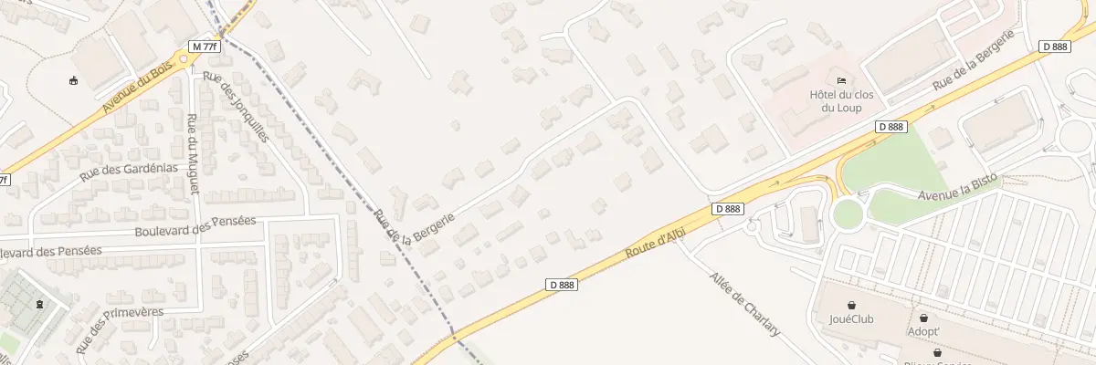 Plan du 7 Rue de la Bergerie à Rouffiac-Tolosan