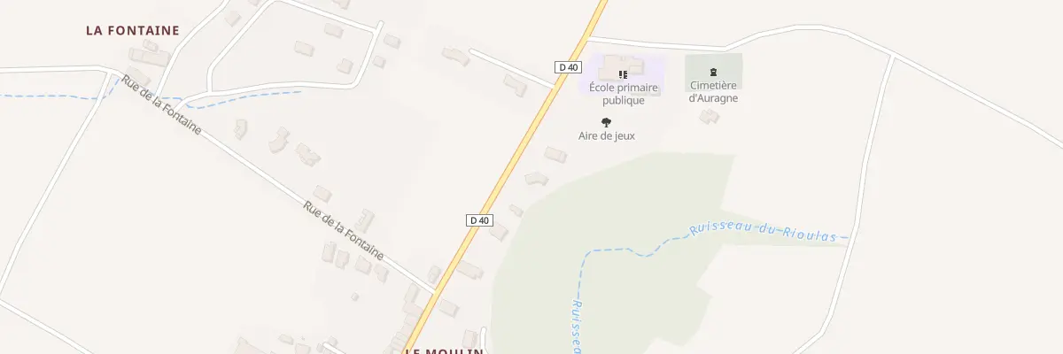 Plan du 9001 La Plaine à Auragne