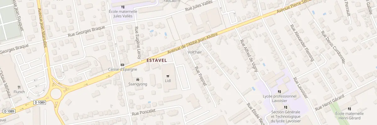 Plan du 6 Rue Fresnel à Brive-la-Gaillarde