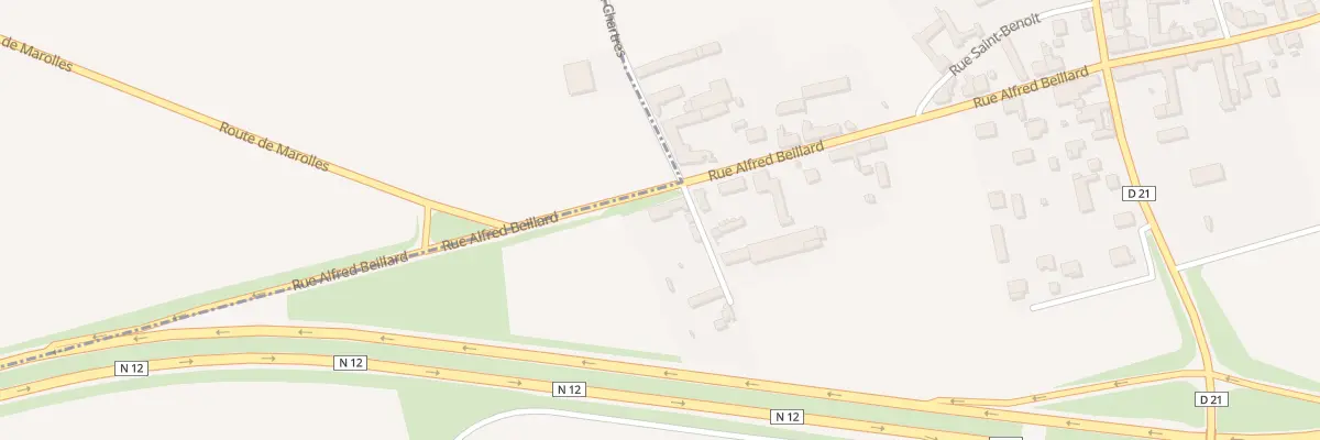 Plan du 90 Rue Alfred Beillard à Broué