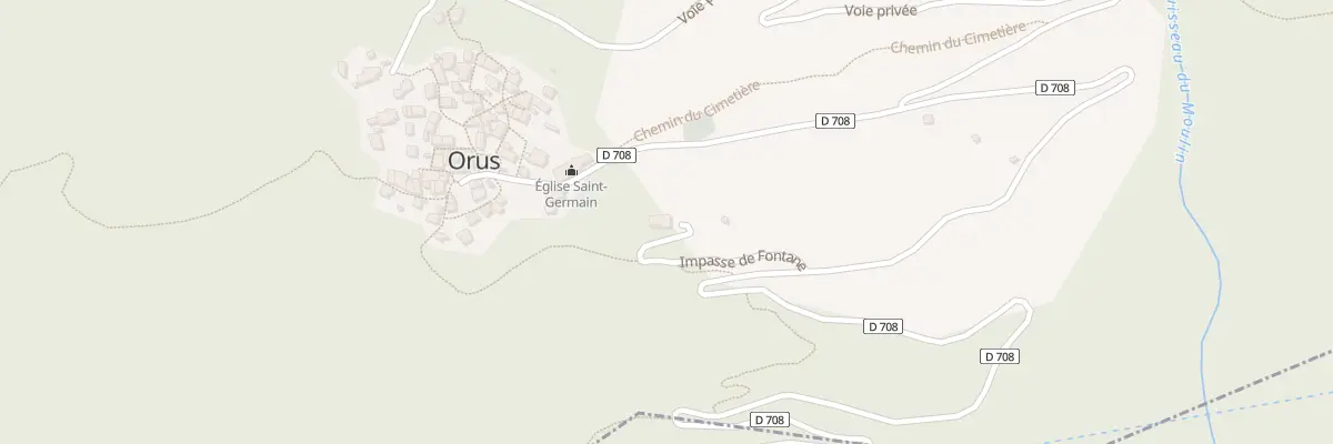 Plan du 56 Fontane à Orus