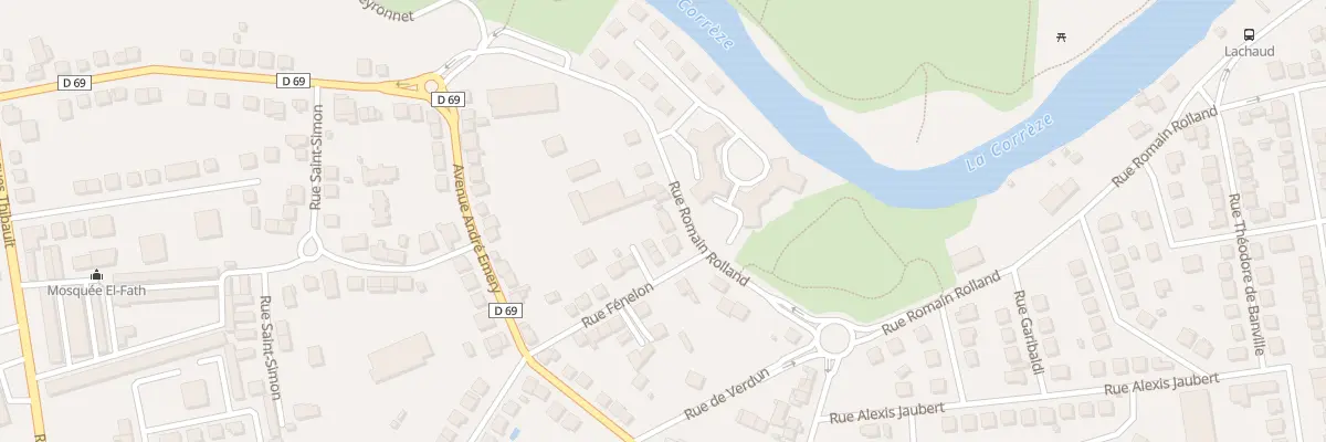 Plan du 123 Rue Romain Rolland à Brive-la-Gaillarde