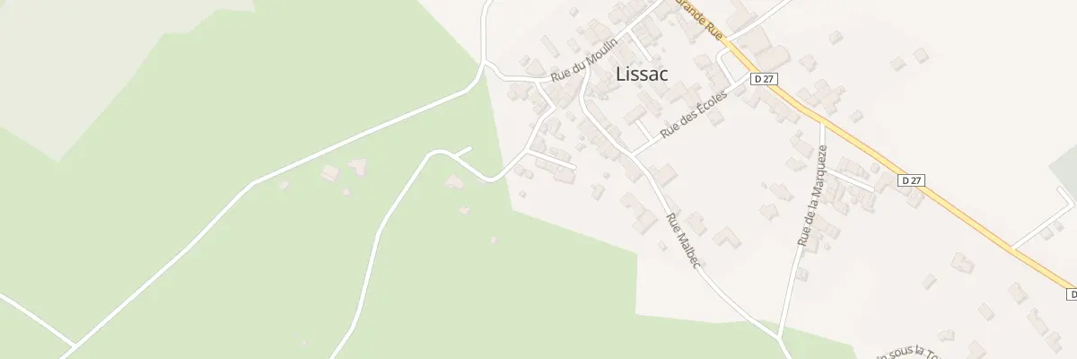 Plan du 2 Imp des Capelles à Lissac