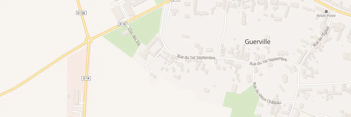 Plan du 10 Rue du Premier Septembre à Guerville
