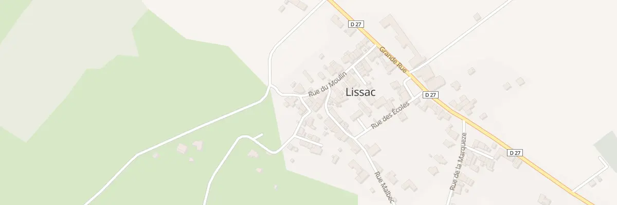 Plan du 1 Pl St Anne à Lissac