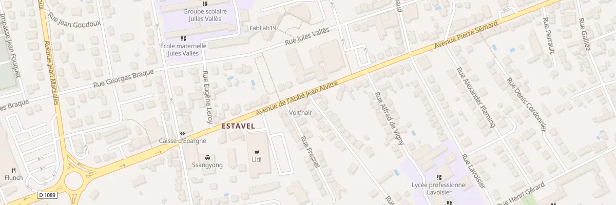 Plan du 2 Rue Elisee Reclus à Brive-la-Gaillarde