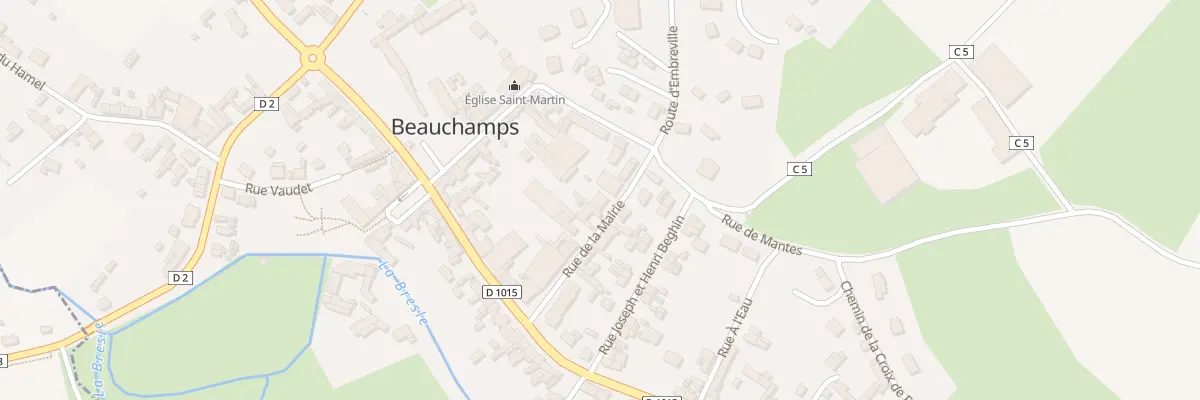 Plan du 9 Rue de la Mairie à Beauchamps