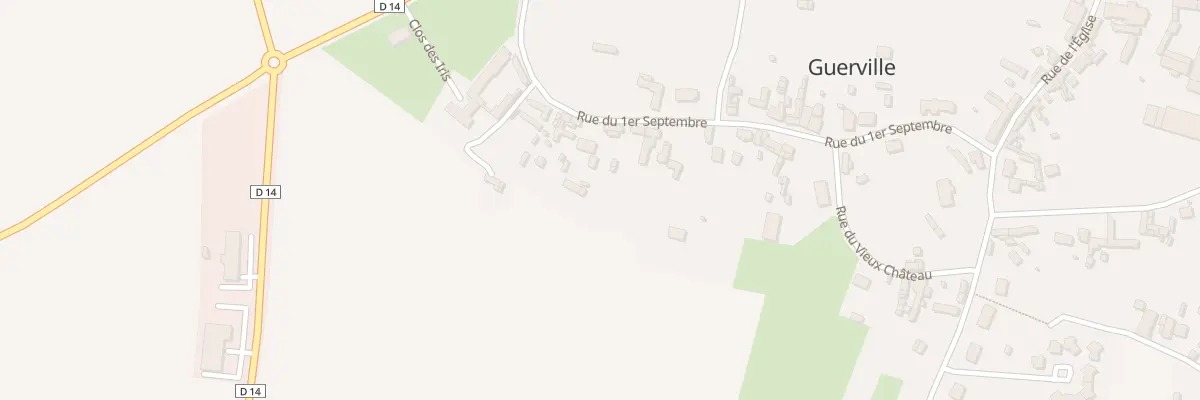 Plan du 14 Rue du Premier Septembre à Guerville