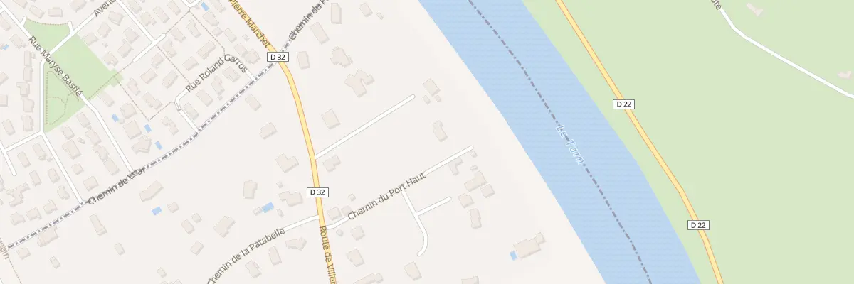 Plan du 203 Che du Port Haut à Villematier