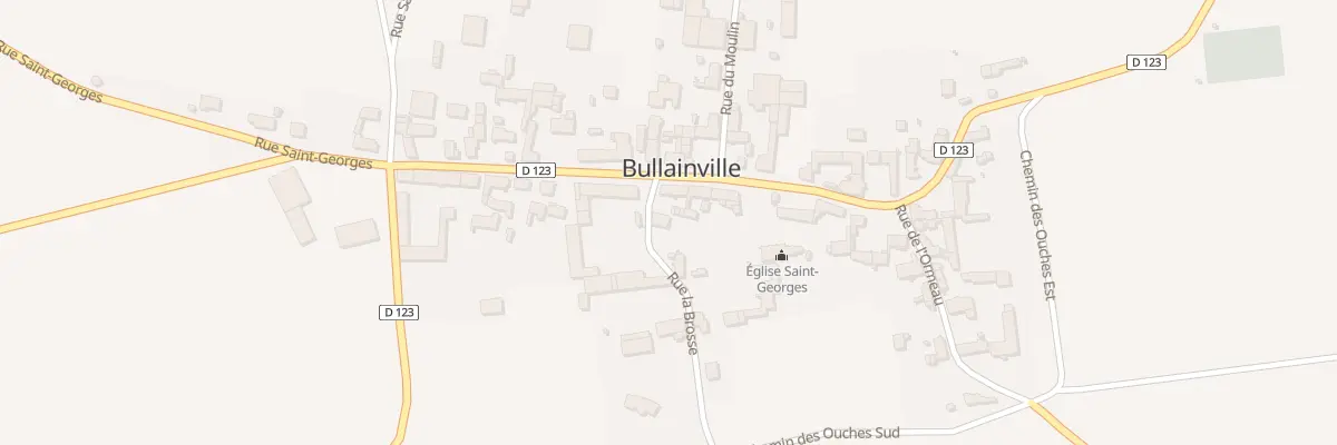 Plan du 1 Rue de la Brosse à Bullainville