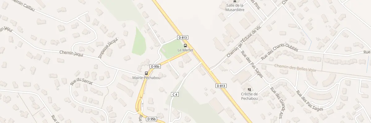 Plan du 1 Av d’Occitanie à Péchabou
